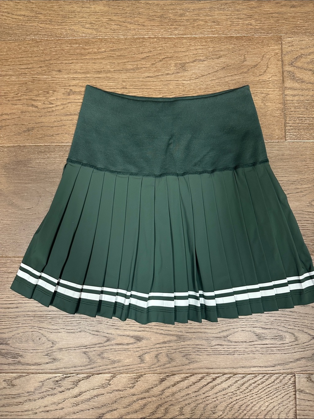 Wilson Dark Green Midtown Skirt with White Stripes